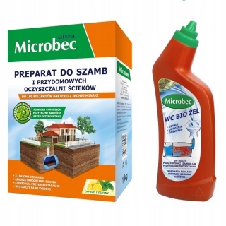 BROS - MICROBEC ULTRA 1KG + MICROBEC WC BIO ŻEL 500ML.