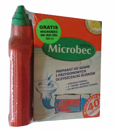 BROS - MICROBEC ULTRA 1KG + MICROBEC WC BIO ŻEL 500ML. BROS - MICROBEC ULTRA 1KG + MICROBEC WC BIO ŻEL 500ML.