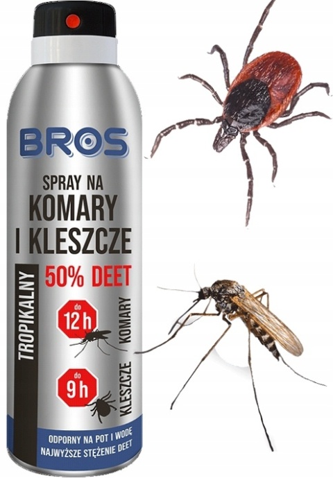BROS - SPRAY NA KOMARY I KLESZCZE 50% DEET 90ML