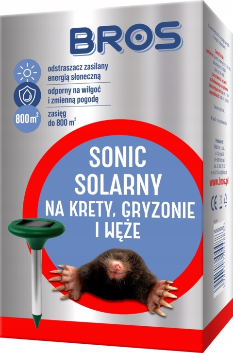 BROS - Sonic Solarny - odstrasza krety BROS - Sonic Solarny - odstrasza krety