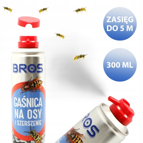 BROS - gaśnica na osy i szerszenie 300ml. BROS - gaśnica na osy i szerszenie 300ml.