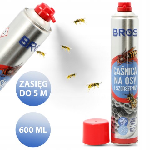 BROS - gaśnica na osy i szerszenie 600ml BROS - gaśnica na osy i szerszenie 600ml