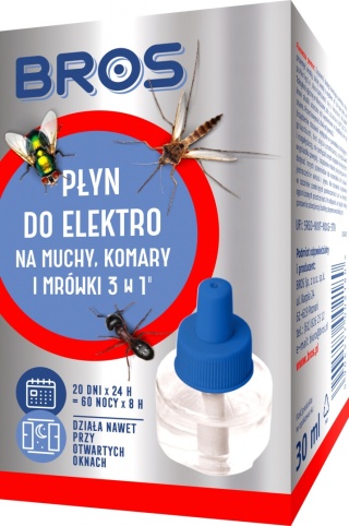 BROS - płyn do elektro na muchy, komary i mrówki..