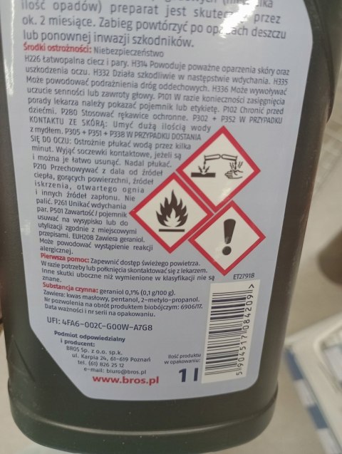 BROS - płyn na krety 1l. BROS - płyn na krety 1l.