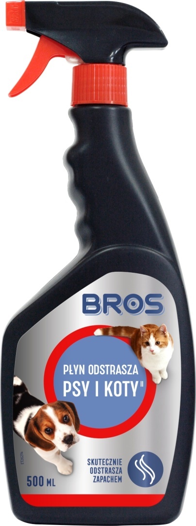 BROS - płyn odstrasza psy i koty 500ml BROS - płyn odstrasza psy i koty 500ml