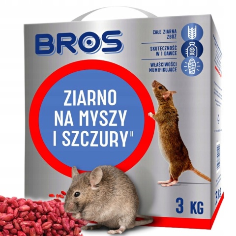 BROS - ziarno na myszy i szczury 3kg