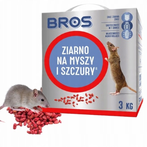 BROS - ziarno na myszy i szczury 3kg