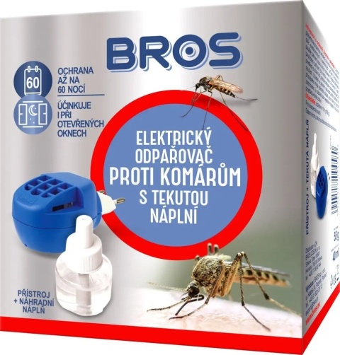 Elektrofumigator z płynem na komary, mrówki i muchy BROS Elektrofumigator z płynem na komary, mrówki i muchy BROS