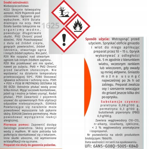 GAŚNICA NA OSY I SZERSZENIE AUTOMATYCZNA 400ML BROS GAŚNICA NA OSY I SZERSZENIE AUTOMATYCZNA 400ML BROS