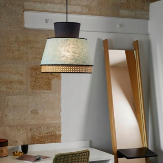 Lampa wisząca Singapour XM migdałowy i antracytowy, Market Set