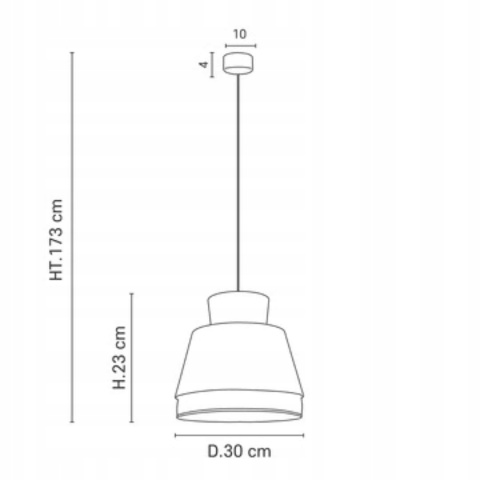 Lampa wisząca Singapour XM migdałowy i antracytowy, Market Set Lampa wisząca Singapour XM migdałowy i antracytowy, Market Set