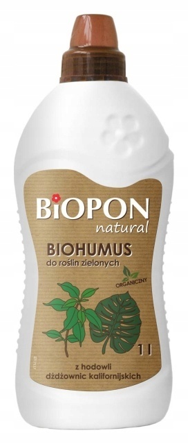 BOPON NATURAL - NAWÓZ TYPU BIOHUMUS DO ROŚLIN ZIELONYCH PŁYN 1L