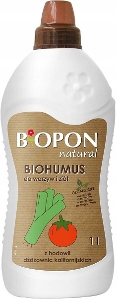 BOPON - NAWÓZ TYPU BIOHUMUS POLECANY DO WARZYW I ZIÓŁ PŁYN 1L BOPON - NAWÓZ TYPU BIOHUMUS POLECANY DO WARZYW I ZIÓŁ PŁYN 1L