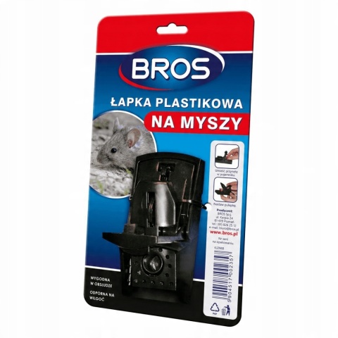 BROS - łapka na myszy plastikowa BROS - łapka na myszy plastikowa