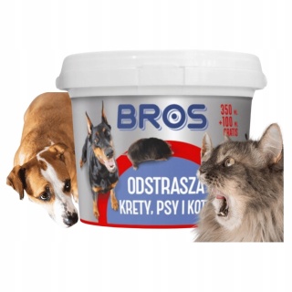 BROS - odstrasza krety, psy i koty 350ml + 100ml gratis.