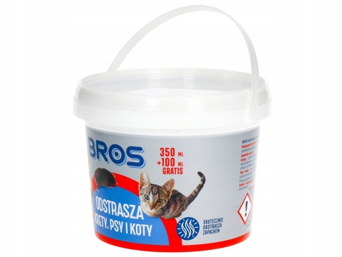 BROS - odstrasza krety, psy i koty 350ml + 100ml gratis. BROS - odstrasza krety, psy i koty 350ml + 100ml gratis.