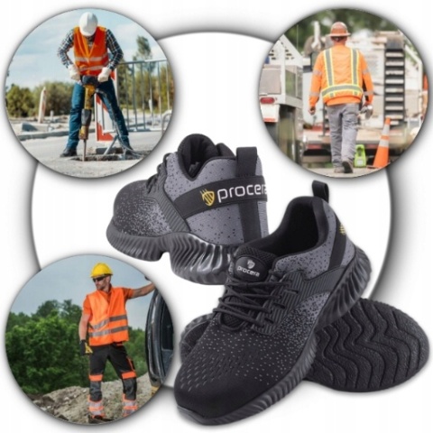 Buty robocze Z PODNOSKIEM lekkie z blachą sneakers do pracy Ochronne r. 43 Buty robocze Z PODNOSKIEM lekkie z blachą sneakers do pracy Ochronne r. 43