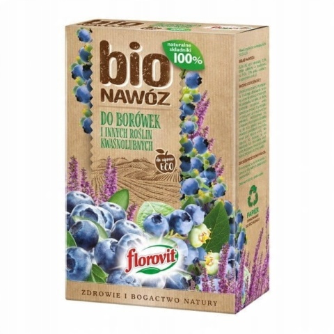 NAWÓZ FLOROVIT-BIONAWÓZ BORÓWKA 0,7kg I ROŚLIN KWAŚNOLUBNYCH (12)*