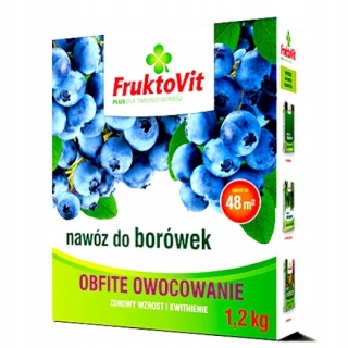 NAWÓZ FRUKTOVIT DO BORÓWEK 1,2 KG KARTON
