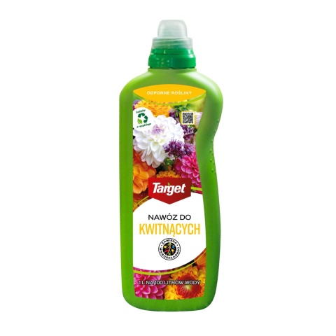 NAWÓZ "TARGET" PŁYN DO KWITNĄCYCH 1l KOLOROWE KWIATY (12) NAWÓZ "TARGET" PŁYN DO KWITNĄCYCH 1l KOLOROWE KWIATY (12)