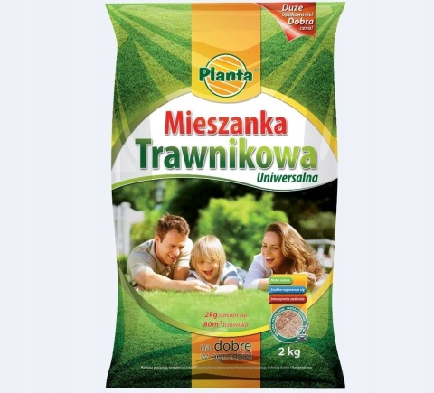 Trawa Mieszanka trawnikowa do terenów przydomowych Planta 2kg 80m2 Trawa Mieszanka trawnikowa do terenów przydomowych Planta 2kg 80m2