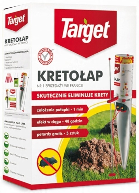 ZESTAW WALIZKA KRETOŁAP NA KRETA PUŁAPKA, PETARDY, TESTER, DŹWIGNIA TARGET ZESTAW WALIZKA KRETOŁAP NA KRETA PUŁAPKA, PETARDY, TESTER, DŹWIGNIA TARGET