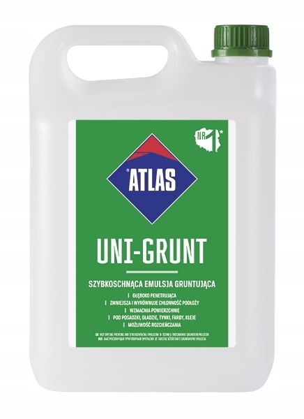 ATLAS UNI-GRUNT Szybkoschnąca emulsja gruntująca 10 kg