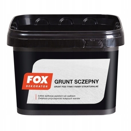 FOX GRUNT SZCZEPNY ZIARNISTY POD TYNKI I FARBY NIEMINERALNE 1 KG