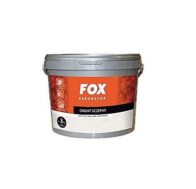 FOX GRUNT SZCZEPNY ZIARNISTY POD TYNKI I FARBY NIEMINERALNE 1 KG