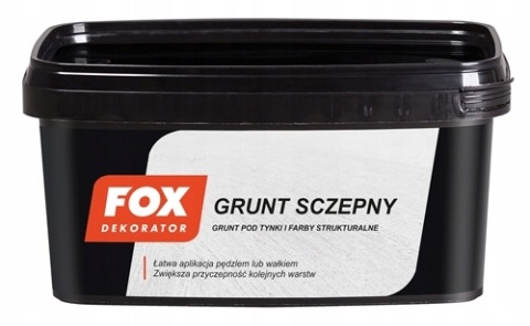 FOX GRUNT SZCZEPNY ZIARNISTY POD TYNKI I FARBY NIEMINERALNE 1 KG