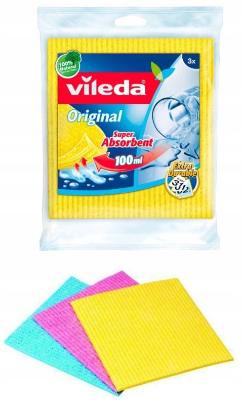 VILEDA pucerka gąbkowa a3szt op/18