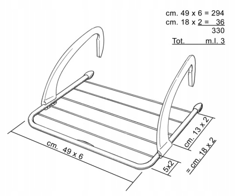 VILEDA suszarka do bielizny EXPRESS pow. susz. 3m art. 157334 op/5szt