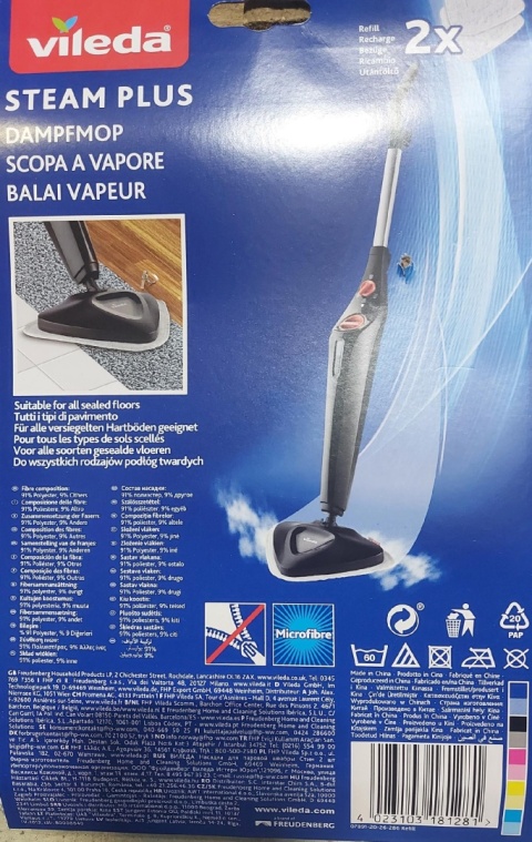 VILEDA wkład do mopów parowych art. 146576 op 6