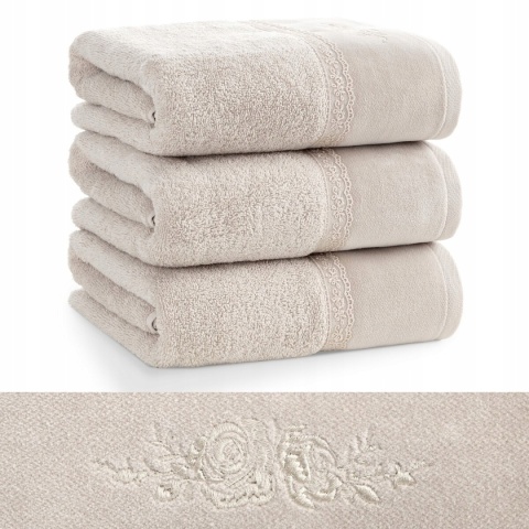 RĘCZNIK RE/SISI/04/BEŻ 30X50 (X6) 500