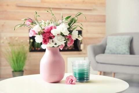 BISPOL, LETNI PORANEK ŚWIECA ZAPACHOWA TRÓJKOLOROWA W SZKLE