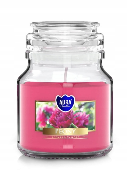 BISPOL ŚWIECA ZAPACH MAŁY SŁOIK SND71-157 PIWONIA