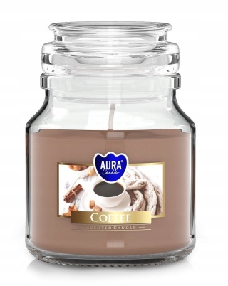 BISPOL ŚWIECA ZAPACH MAŁY SŁOIK SND71-89 KAWA