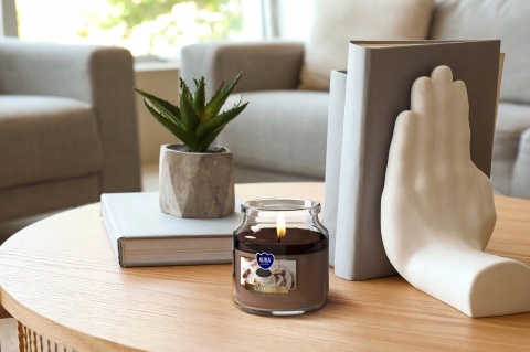 BISPOL ŚWIECA ZAPACH MAŁY SŁOIK SND71-89 KAWA