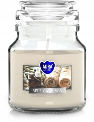 BISPOL ŚWIECA zapach mały słoik Self Care SPA