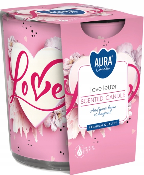 BISPOL ŚWIECA zapach miłosny w szkle i w folii