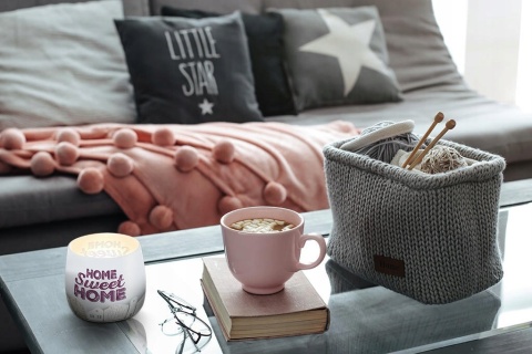 BISPOL, świeca zapachowa sweet home w szkle i w folii