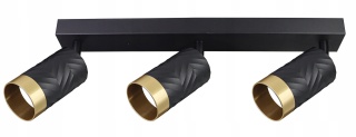 Lampa ścienno-sufit ARRAS 3xGU10 czarno-złota 1/10