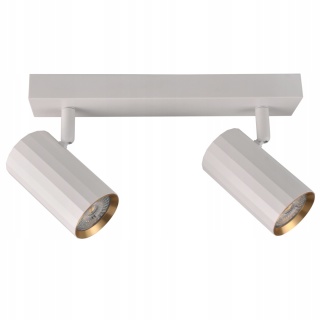 Lampa ścienno-sufit NICEA 2xGU10 biało-złota 1/20