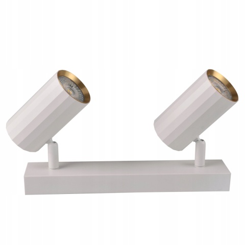 Lampa ścienno-sufit NICEA 2xGU10 biało-złota 1/20