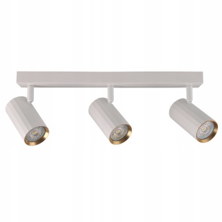 Lampa ścienno-sufit NICEA 3xGU10 biało-złota 1/10