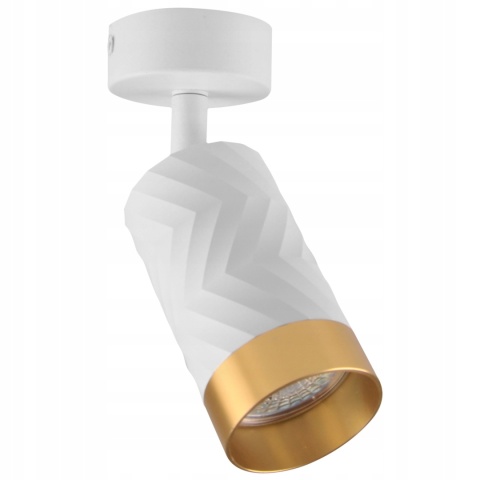 Lampa ścienno-sufitowa ARRAS 1xGU10 biało-złota