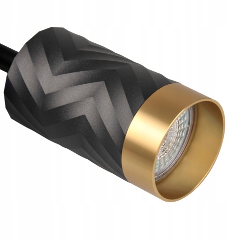 Lampa ścienno-sufitowa ARRAS 1xGU10 czarno-złota