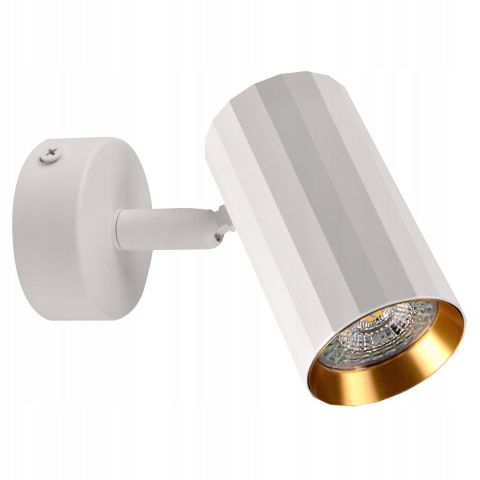Lampa ścienno-sufitowa NICEA 1xGU10 biało-złota