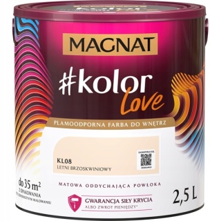 MAGNAT KOLOROWE LOVE farba plamoodporna KL08 letni brzoskwini 5L