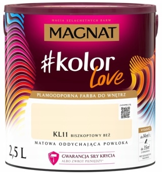 MAGNAT KOLOROWE LOVE farba plamoodporna KL11 biszkoptowy beż 2,5L